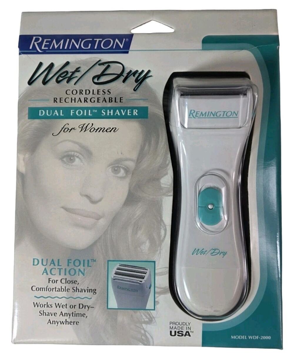 Remington Wet Dry Cordless Rechargeable Dual Foil Shaver Women Model WDF-2000